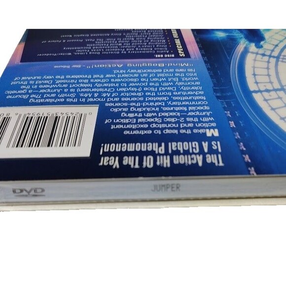 Jumper DVD Movie 2008 2 Disc Set NEW Sealed - Picture 3 of 3